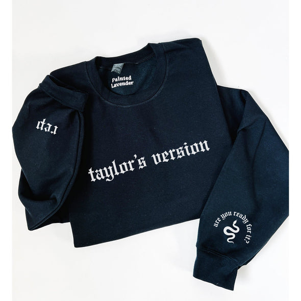 Taylor Rep Crewneck Sweatshirt - Taylor's Version-Painted Lavender