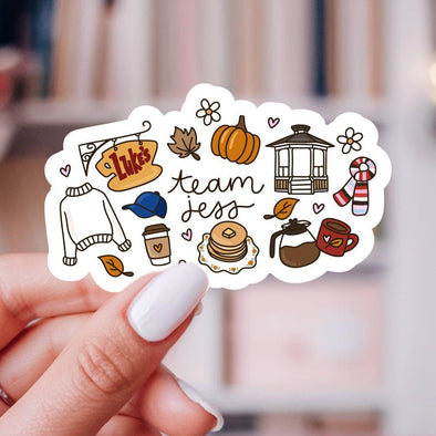 Team Jess Gilmore Girls Sticker-Stickers-Painted Lavender