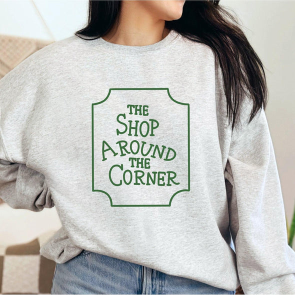 The Shop Around The Corner Crewneck Sweatshirt-Painted Lavender