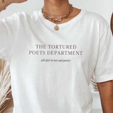 The Tortured Poets Department Minimal Tee--Painted Lavender