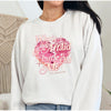 Who's Afraid Of Little Old Me Crewneck Sweatshirt-Painted Lavender