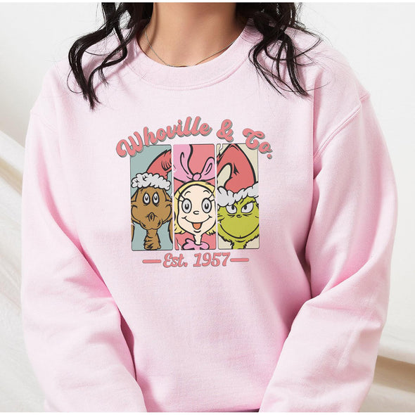 Whoville and Co Crewneck Sweatshirt--Painted Lavender