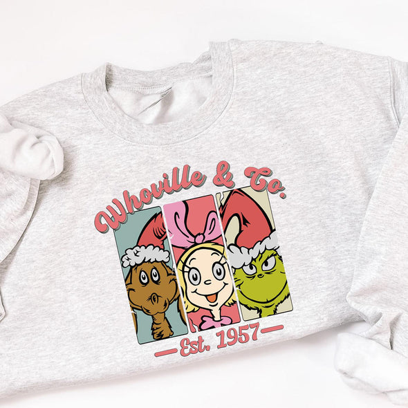 Whoville and Co Crewneck Sweatshirt-Painted Lavender
