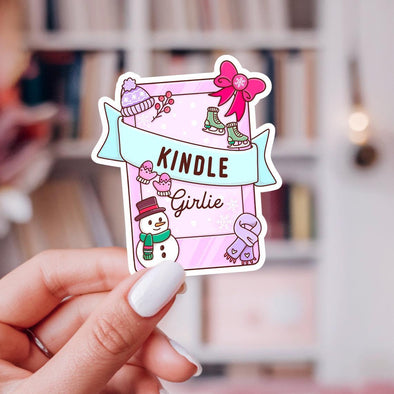 Winter Kindle Girlie Sticker-Stickers-Painted Lavender