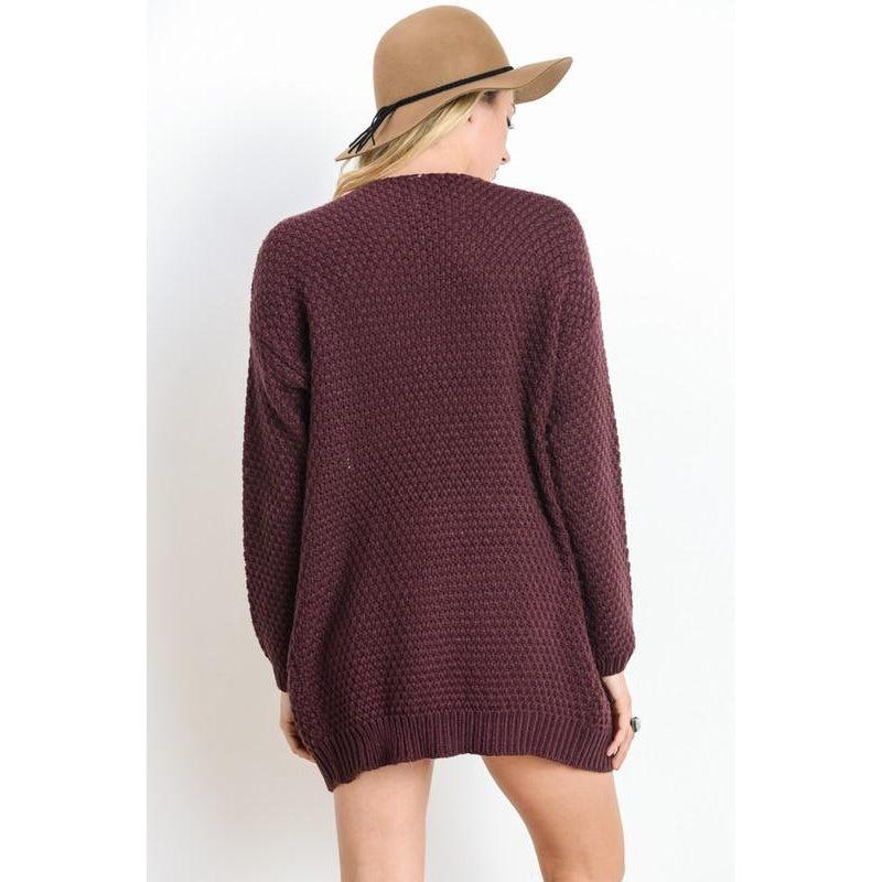 Eggplant cardigan discount