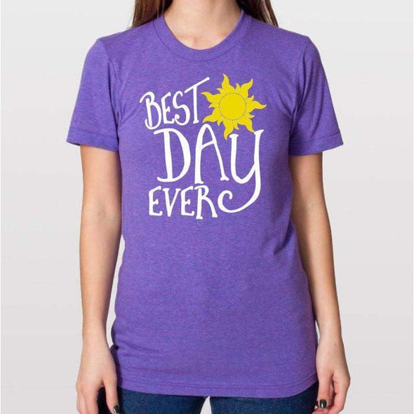 Adult Best Day Ever Shirt - Rapunzel Shirt--Painted Lavender
