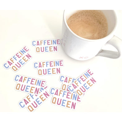 Caffeine Queen Magnet-Magnet-Painted Lavender
