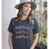 Coffee Coffee Coffee Tee, Pastel Print--Painted Lavender