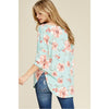 Eden Floral Top, Mint-Tops-Painted Lavender