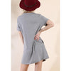 Embroidered Tshirt Dress--Painted Lavender