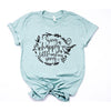Enchanted Sing a Happy Little Working Song Crew Neck Tee--Painted Lavender