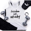Freedom and Whisky Tank Top--Painted Lavender