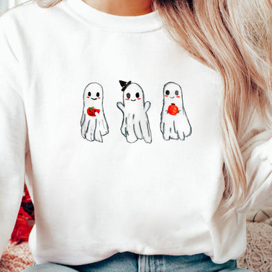 Ghost Trio Crewneck Sweatshirt--Painted Lavender