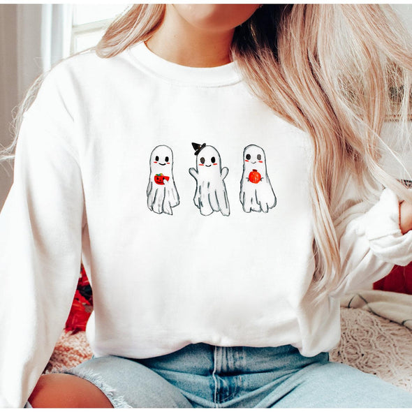 Ghost Trio Crewneck Sweatshirt--Painted Lavender