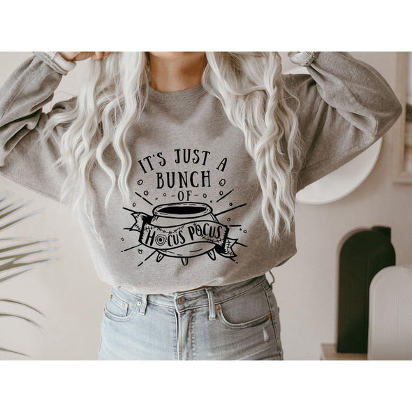 It's Just A Bunch Of Hocus Pocus Sweatshirt--Painted Lavender