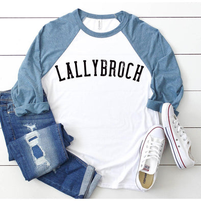 Lallybroch Vintage Raglan Tee-S-Denim-Painted Lavender