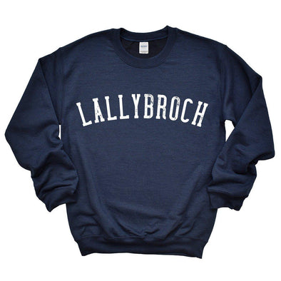 Lallybroch Vintage Sweatshirt-S-Navy-Painted Lavender