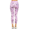 Lilac Floral Capri Leggings-bottoms-Painted Lavender