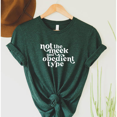 Not the Meek and Obedient Type Tee (Modern)--Painted Lavender