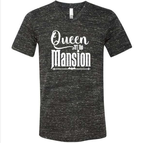 Queen of the Mansion Vneck Tee--Painted Lavender