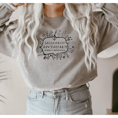 Sassenach Apothecary Sweatshirt--Painted Lavender