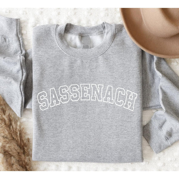 Sassenach Varsity Sweatshirt--Painted Lavender