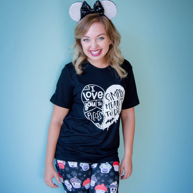 Simply Meant To Be Crew Neck Tee, Black-Painted Lavender
