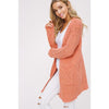 Soft Bliss Popcorn Cardigan - Terracotta-Cardigan-Painted Lavender