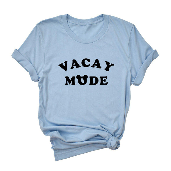 Vacay Mode Magical Crew Neck Tee--Painted Lavender