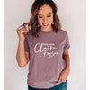 What Would Claire Fraser Do Tshirt--Painted Lavender