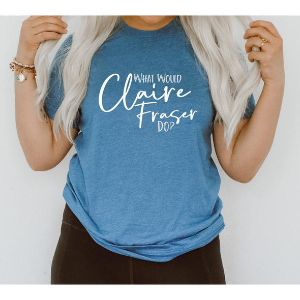 What Would Claire Fraser Do Tshirt--Painted Lavender