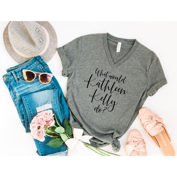 What Would Kathleen Kelly Do Vneck You've Got Mail Tee-Painted Lavender