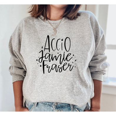 Accio Jamie Fraser Sweatshirt--Painted Lavender