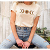 Wildflower Moon Phase Tee-Painted Lavender