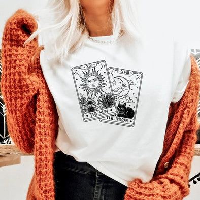 Tarot Cards Tee--Painted Lavender