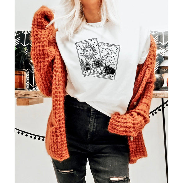 Tarot Cards Tee--Painted Lavender
