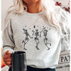 Dancing Skeletons Crewneck Sweatshirt--Painted Lavender