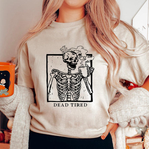 Dead Tired Tee--Painted Lavender