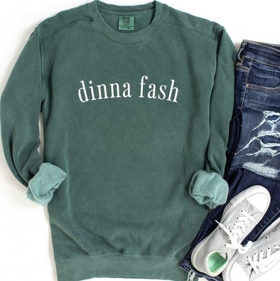 Dinna Fash Minimal Crewneck Sweatshirt-Painted Lavender