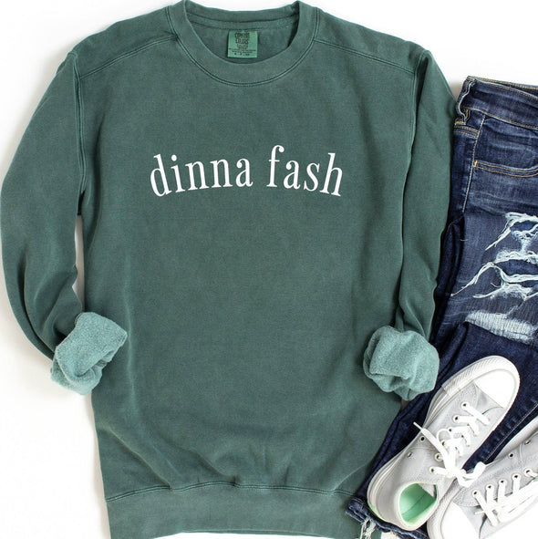 Dinna Fash Minimal Crewneck Sweatshirt-Painted Lavender