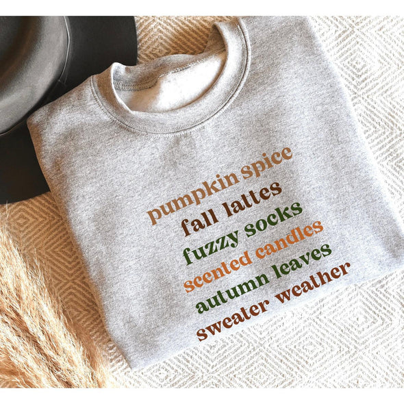 Fall Vibes Crewneck Sweatshirt--Painted Lavender