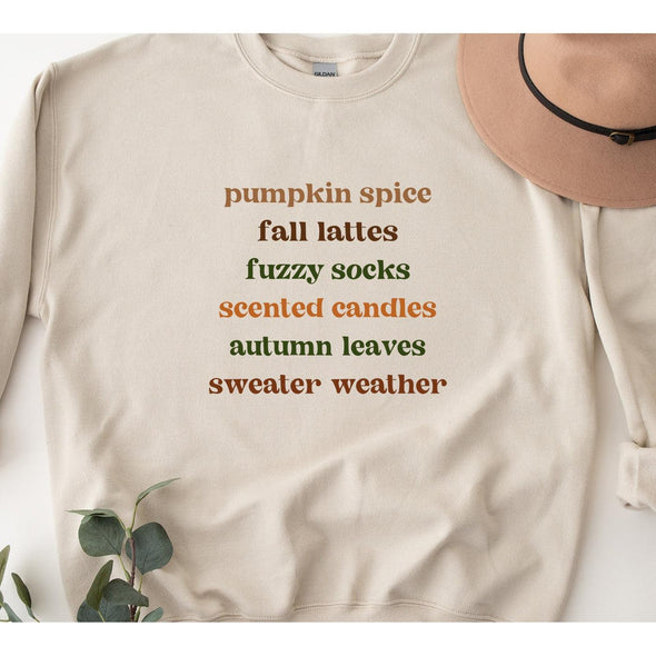 Fall Vibes Crewneck Sweatshirt--Painted Lavender