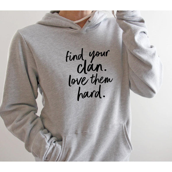 Find Your Clan Love Them Hard Hoodie-Painted Lavender