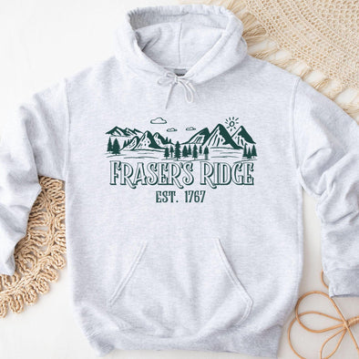 Fraser's Ridge Hoodie, Spruce Print-Painted Lavender