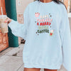 Have Yourself A Merry Little Coffee Crewneck Sweatshirt--Painted Lavender