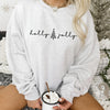 Holly Jolly Crewneck Sweatshirt--Painted Lavender