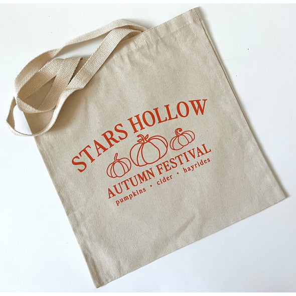 Stars Hollow Autumn Festival Tote Bag--Painted Lavender