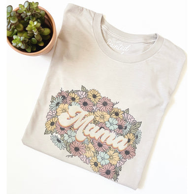 Mama Vintage Boho Tee-Painted Lavender