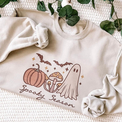 Spooky Season Crewneck Sweatshirt-Painted Lavender