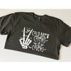 Cold Brew, Coffins and Covens Tee-Painted Lavender